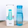 Vaso de Agua de Vidrio Diamante para Estudiante Nuevo Vaso de Té Creativo Poligonal a Color Taza de Café Portátil con Tapa