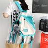 Mochila Escolar Ensino Fundamental Estudante Masculino Estudante Universitário ins Tendência Legal Design com Senso de Design Grande Capacidade Mochila Ensino Médio Leve Mochila Feminino