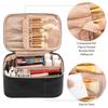 Bolsa de cosméticos de estilo especial transfronterizo de gran capacidad, portátil, de viaje, de PU, resistente al agua