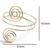 Directo de fábrica juego de diez piezas de líneas irregulares hojas en relieve brazalete de brazo tendencia de moda geométrico pulsera abierta mujer