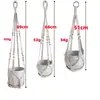 Bolsa de Malla para Maceta de Orquídea Colgante Transfronteriza Cuerda de Algodón Creativa Cuerda para Colgar Plantas Cesta de Pared Colgante de Cuerda de Algodón Estilo Nórdico