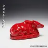 Figura de Vaca Deitada em Cerâmica Tang Sancai Feng Shui Decoração de Casa Prateleira Antiga Mesa de Chá Banheiro Sala de Estar Zodíaco Vaca Cerâmica Artesanato