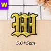 Parche Bordado con Letras y Números Romanos Antiguos Dorados con Adhesivo Termofusible. Insignia Bordada Parche Pequeño Emblema Parche de Tela Accesorios para Ropa