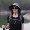 Sombreros de verano transfronterizos europeos y americanos para mujer, sombreros de pescador de ala ancha para montañismo, sombreros de protección solar para viajes de verano, sombreros de sol para exteriores