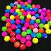 Atacado do Fabricante Contas Redondas Acrílicas Pintadas por Spray Contas de Borracha Fluorescentes com Furo Reto Acessórios para Joias DIY Materiais para Miçangas Artesanais