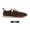 Vale do Pescoço O popular estilo Old Money deste ano item super popular tênis de treino alemão feminino 2026 Outono novo estilo faz os pés parecerem pequenos Sapatos Forrest Gump