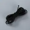 Venta al por mayor de fábrica en stock cuerda elástica de goma elástica alta 2-3 mm cuerda redonda elástica elástica seda de látex cuerda redonda negra y blanca