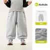 [Calças com Forro de Lã Quente] Calças Longas de Inverno para Bebê Dudu, Calças Casuais Longas de Inverno para Meninos, Roupa de Inverno, Quente
