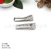 Popular Pinza de Pico de Pato de Acero Gris de Alta Gama, Pinza de Cabeza Cuadrada, Accesorios para el Cabello, Accesorios para Joyería DIY, Pinza para el Cabello Sin Costuras