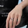Anillo de pareja de plata de ley 925 diseño de alta calidad para hombre y mujer anillo de moda regalo de cumpleaños para amigos hombres y mujeres