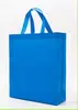 Bolsa no tejida en blanco personalizada en stock bolso con logo impreso personalizado fondo con lateral plana bolsa no tejida