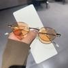 2024 Duffy Edición Coreana Handsome Gafas de Seda Dorada Anti Luz Azul Gafas Ovaladas Retro para Mujer Gafas de Sol para Hombre Nuevo GM