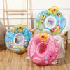 Flotador de volante para niños, flotador con asiento de astronauta, juguete acuático de PVC para bebé, flotador inflable de dibujos animados para niños
