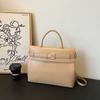 Bolso de mano de gran capacidad, sencillo y moderno, para mujer, novedad de 2025, bolso bandolera de hombro versátil y de alta gama.