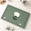 Alfombrilla de suelo de barro de diatomeas Little Daisy Alfombrilla absorbente para baño Alfombrilla antideslizante de secado rápido para el hogar Entrada de baño