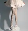 Medias Estampadas con Lazo de Corazón para Mujer, Medias Lolita de Deseo Puro Lindas, Leggings Antideslizantes Estilo Japonés Adelgazantes
