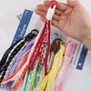 Miu Encaje Cuadros Encaje Corto Lanyard para Teléfono Móvil Llavero de Muñeca Hecho a Mano DIY Joyería Pequeños Accesorios
