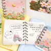 Caderno de Espiral A7 Flip Lateral Pintura a Óleo Fofa Planejador de Alto Valor para Estudante Caderno Diário de Bolso em Branco Caderno Pequeno