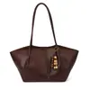 Bolso Tote de Cuero con Cera de Moda para Mujer, Bolso de Hombro Grande de Gran Capacidad Estilo Nuevo, Bolso de Hombro Portátil Retro para Viajes
