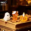 Decoración de Halloween Calabaza Fantasma Figuras Lindas Accesorios de Decoración DIY Paisaje en Miniatura Escritorio Coche Adornos