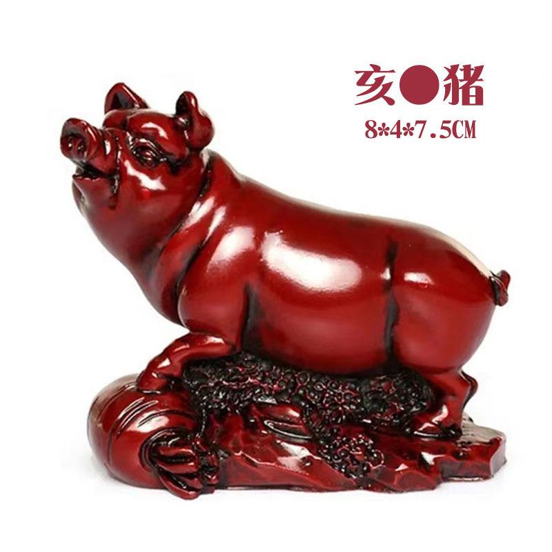 3寸仿红木十二生肖