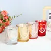 Copo Vazio para Vela Decoração de Casamento Criativa Europeia e Americana Romântica Dia dos Namorados Suporte de Vela de Vidro Decoração de Casa Vela Aromática DIY