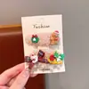 Pinza Navideña para Bebés y Niños, Lindo Papá Noel Muñeco de Nieve, Accesorios para el Cabello, Accesorios para el Cabello de Niñas Pequeñas, Venta al por Mayor