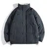 Chaqueta de alta calidad con cuello alto, Otoño/Invierno 2026, Multicolor, Forro polar, Abrigo grueso de algodón de lana de cordero, Estilo coreano, Corte holgado, Chaqueta acolchada casual para hombre