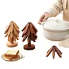 Tapete Isolante Térmico Decoração de Mesa, Tapete Isolante Térmico em Forma de Árvore de Madeira Maciça, Alto Valor Estético, Tapete Isolante Térmico de Árvore Pequena, Árvore Criativa Dobrável