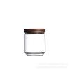 Acacia Wood Storage Jar Alto Borossilicato Vidro Selado Jar Cozinha Armazenamento de grãos Jar Snack Dried Fruit Jar