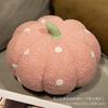 Estilo de Lujo Nórdico Luz Cojín de Calabaza de Lunares Cojín de Sofá Muñeco de Calabaza de Felpa Almohada Suave para el Hogar Ins