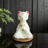 Adorno de Resina Estilo Chino Nuevo Noreste: Zorro de Nueve Colas y Hada Amarilla en Estilo Zen para Decoración de Mesa de Té en Casa, Venta al por Mayor