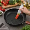 Garrafa de óleo de silicone com pincel integrado, dispensador de óleo tipo squeeze para uso na cozinha doméstica, garrafa pincel de óleo para grelhar e assar, atacado do fabricante