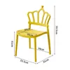 Silla Corona Doméstica Apilable para Niños Silla de Ocio para Exteriores Silla Infantil para Bodas Silla de Estudiante Silla con Respaldo para Jardín de Infancia