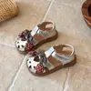 Sandálias Fechadas com Solado Macio para Bebê Menina 2026 Novo Estilo de Verão Sapatos para Bebê e Criança Pequena Sandálias Fofas de Princesa para Meninas