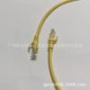 Cabo de Rede Categoria 5 Amarelo Montado 1m a 30m com Cabeça Cristal Jumper Cabo de Rede Roteador Adsl