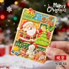 Ímã de Geladeira Metálico Natalino Cultural e Criativo Ímã de Geladeira Desenho Animado de Natal Ímã de Geladeira Tridimensional Pintado Criativo Personalizado Personalizado