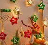 Fio de luz pentagrama estrela floco de neve LED galvanizado Amazon transfronteiriço decoração de atmosfera bola de céu de Natal luz piscante luz colorida