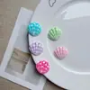 Nuevos Accesorios de Resina con Conchas de Lunares de Colores Llavero DIY Colgante para Bolso Pasador para el Cabello Accesorios para Zuecos