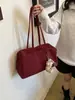 Bolso de hombro de nailon liso, transfronterizo, súper popular, nuevo estilo 2026, simple y moderno, bolsa tote casual para ir al trabajo, bolso de mujer