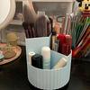 Maestro de Almacenamiento Estilo Ins Giratorio 360°|Caja de Almacenamiento Normcore de Doble Escena para Cosméticos y Papelería