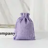 Bolsas de Linho com Cordão Personalizadas para Armazenamento de Doces de Natal e Halloween Transfronteiriços, Saquinhos Lisos, Bolsas de Linho para Joias e Presentes