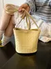 Bolso Bandolera Tejido de Patrón Moda y Sencillo para Mujer 2026 Nuevo Estilo Bolso Bandolera de Verano Fresco y Elegante Bolso Cubo