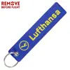 1PC negro blanco remolque de motocicleta coche bordado personalizado llavero bordado llavero de vuelo
