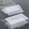 Caja de Plástico Transparente Rectangular con Tapa, Caja de Exhibición para Coleccionables, Caja para Muestras de Joyería, Caja de Almacenamiento para Tarjetas de Modelismo