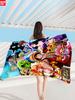 Toalla de Playa de Microfibra Fina One Piece Toalla de Baño Absorbente Estampada