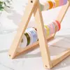 Estante para guardar hilos, estante de escritorio, estante para cintas hechas a mano, estante para exhibir cintas de seda, estante para exhibir del área de arte de jardín de infantes