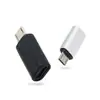 Adaptador Fêmea Tipo-C para Micro Macho Carregamento Dados Adaptador Tipo C Adaptador de Liga de Alumínio