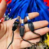 Corda colorida de poliéster oca para celular anel oval cordão para celular cordão para crachá de trabalho certificado fivela de avião fita solta