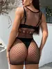 Cubierta de playa europea y americana transfronteriza, vestido de playa de punto calado, vestido de malla transpirable para salidas a la playa, en stock del fabricante